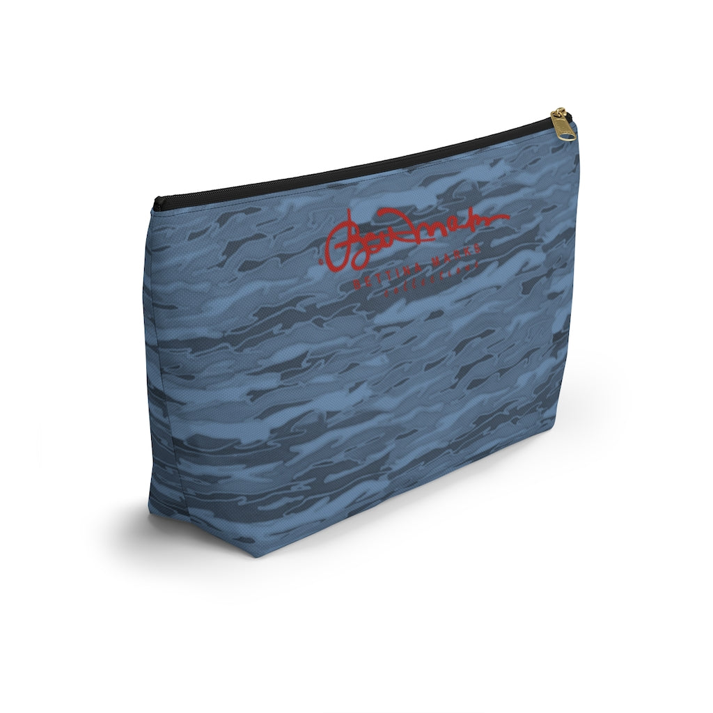 Steel Blue Camouflage Lava Accessory Pouch w T-bottom
