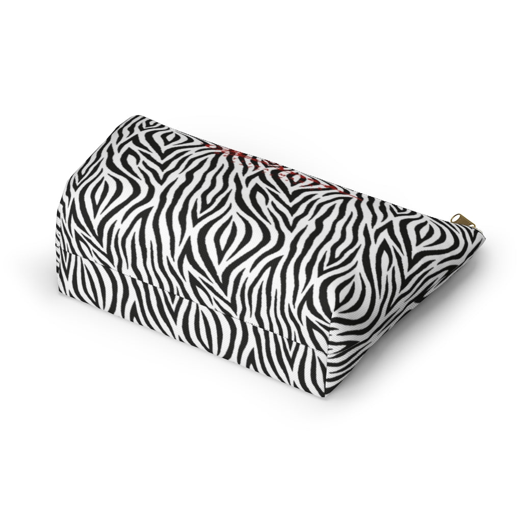 Zebra Accessory Pouch w T-bottom