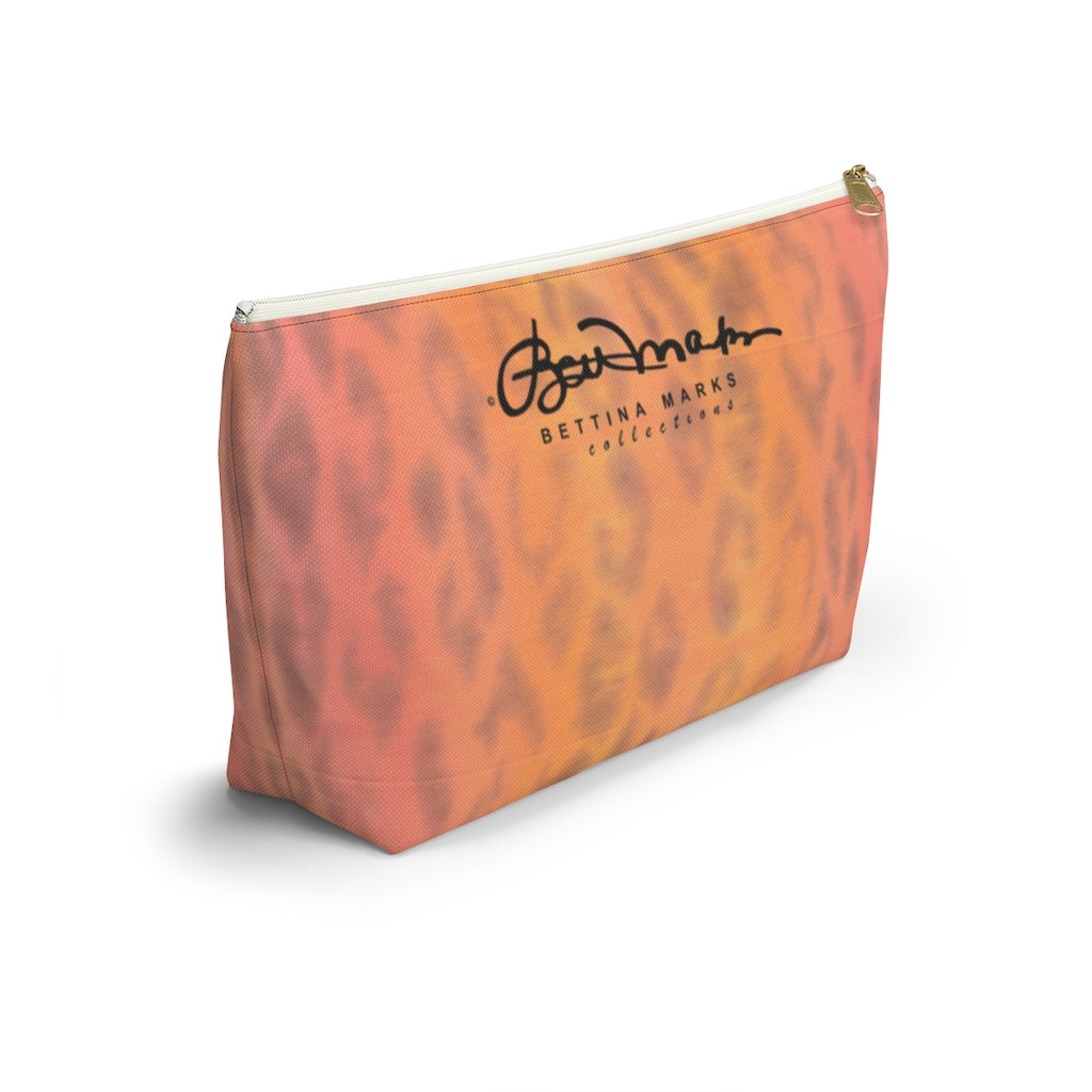 Ombre Leopard Accessory Pouch w T-bottom