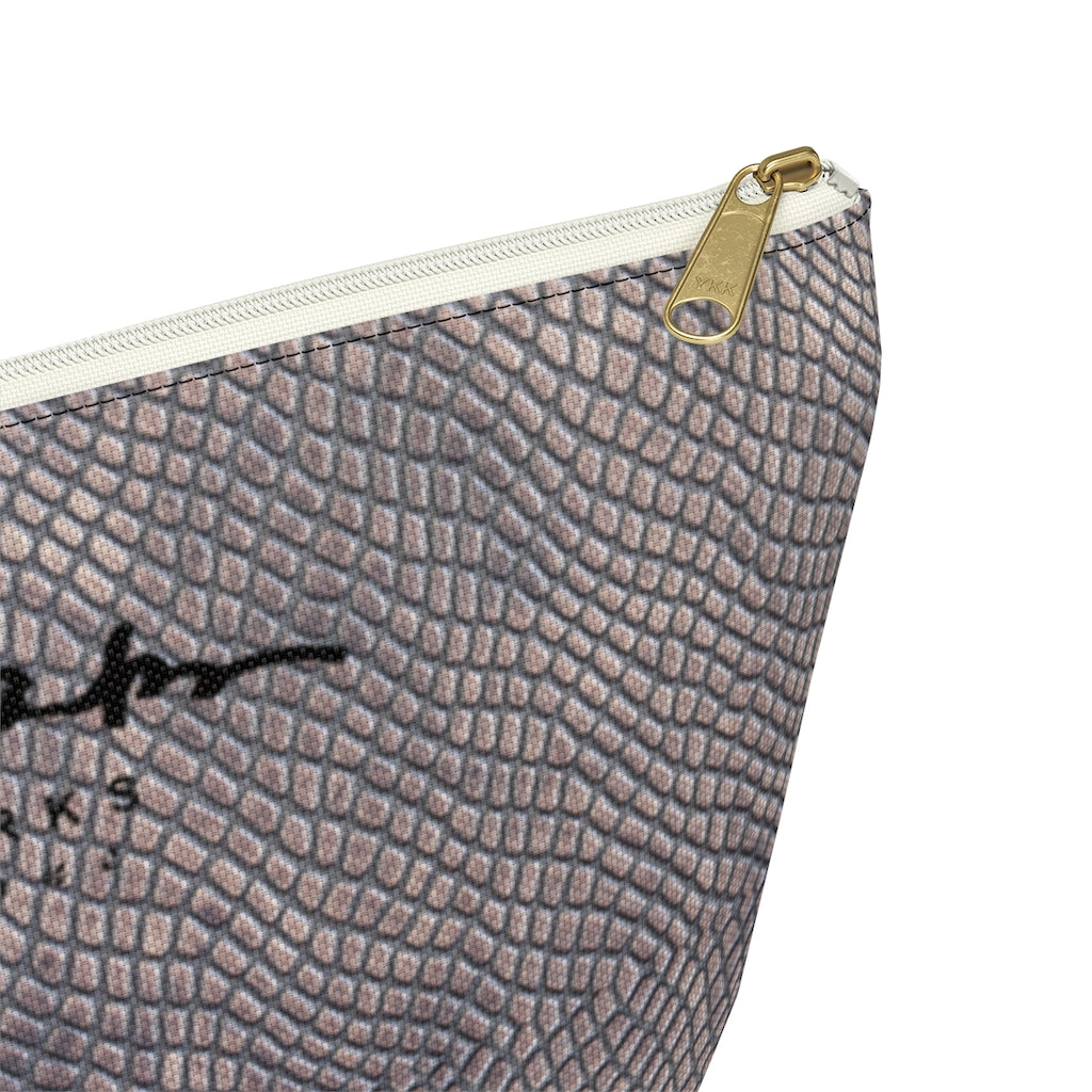 Croc Print Accessory Pouch w T-bottom