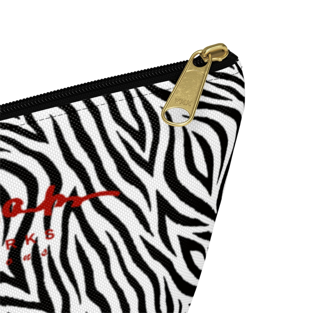 Zebra Accessory Pouch w T-bottom
