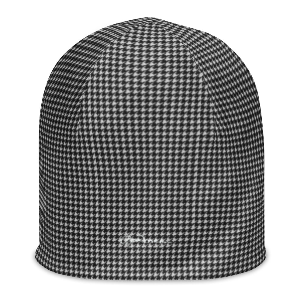 BW Houndstooth All-Over Print Beanie