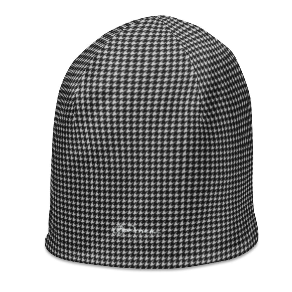 BW Houndstooth All-Over Print Beanie