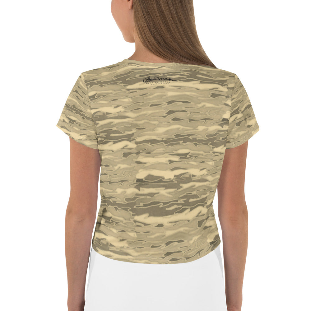 Sand Lava Camouflage Crop Tee
