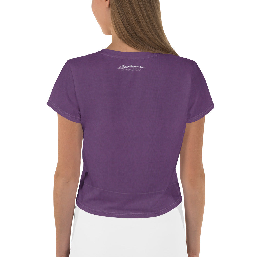 Royal Purple Crop Tee