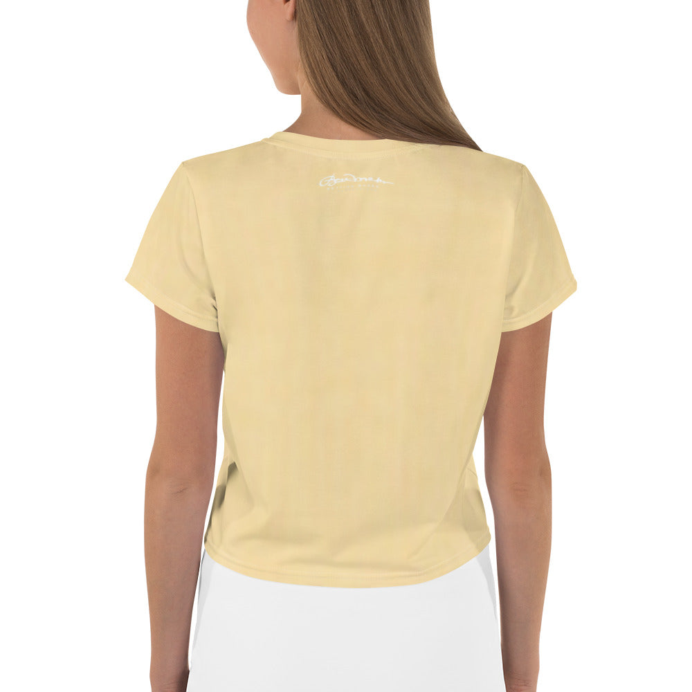 Solar Plexus Yellow Crop Tee