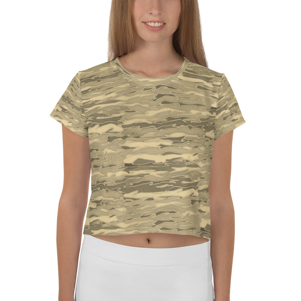 Sand Lava Camouflage Crop Tee