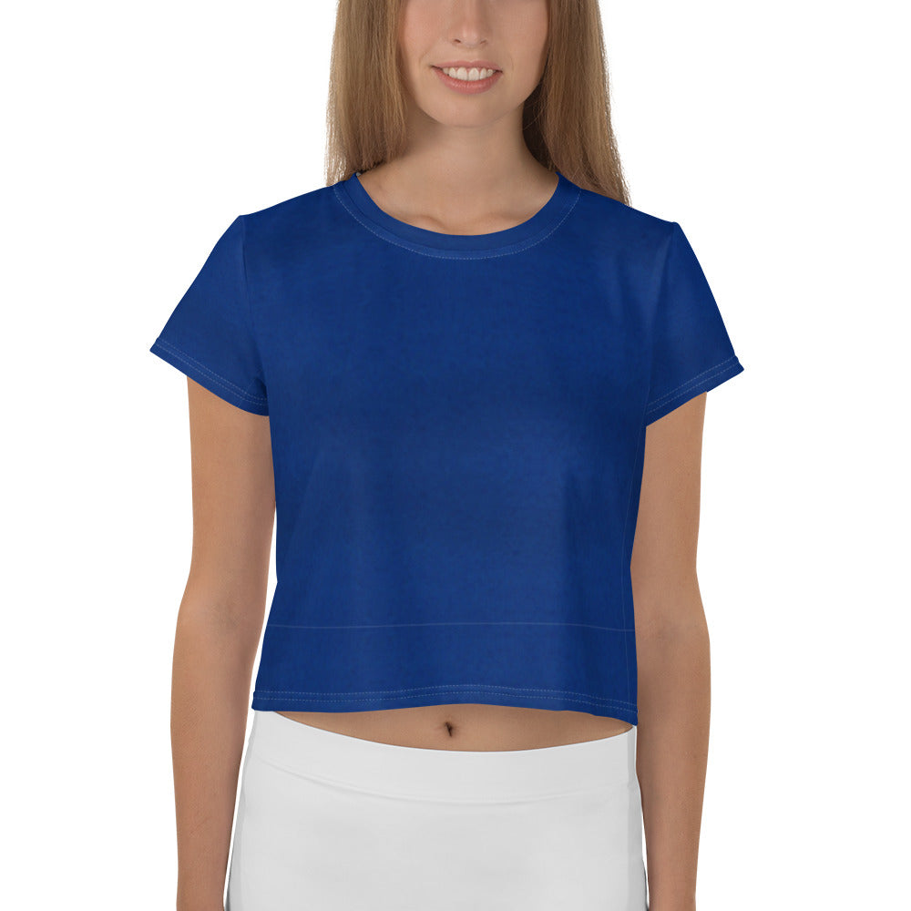 Harmony Blue Crop Tee