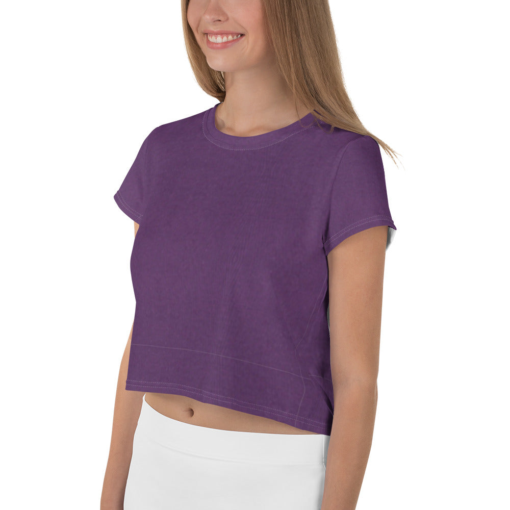 Royal Purple Crop Tee