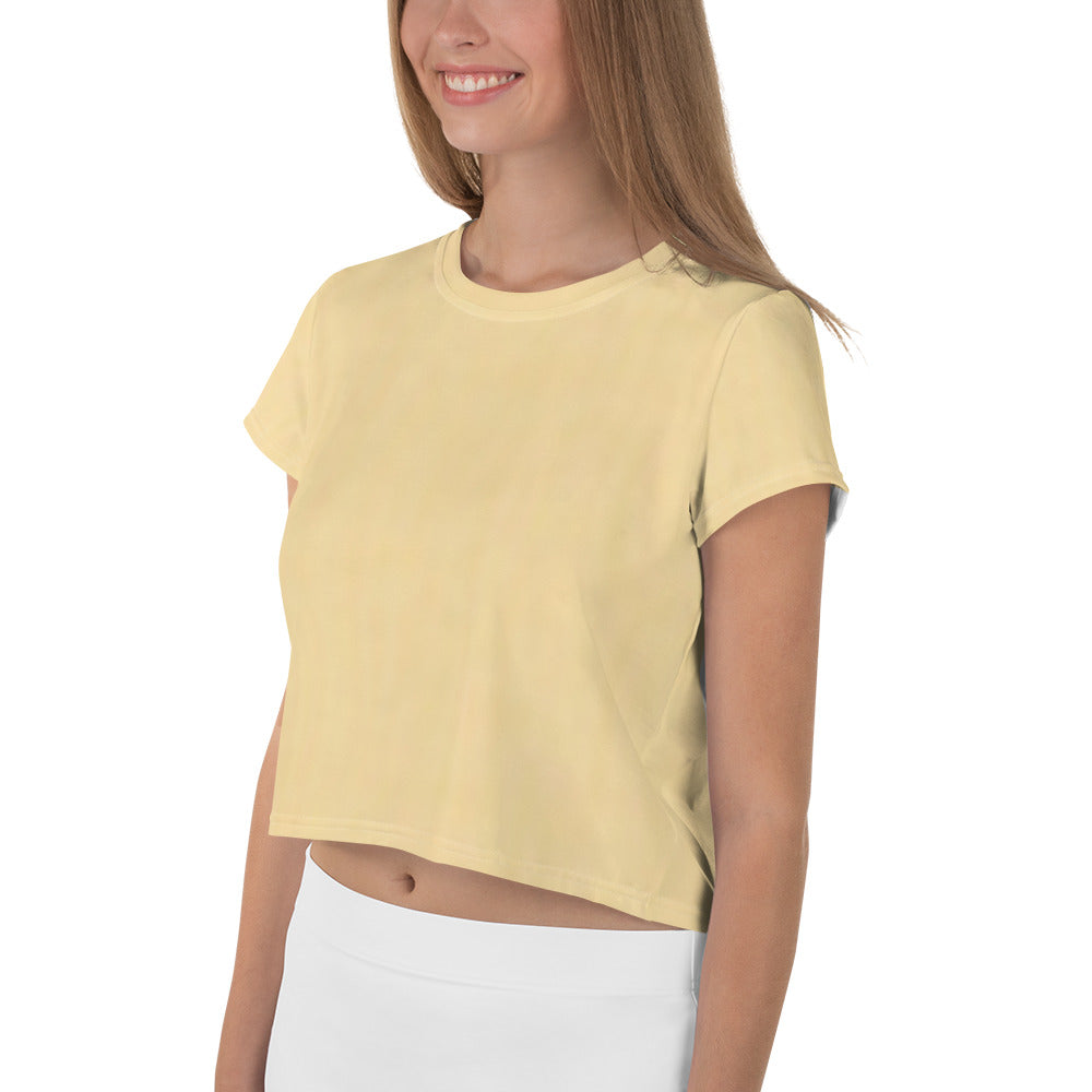 Solar Plexus Yellow Crop Tee