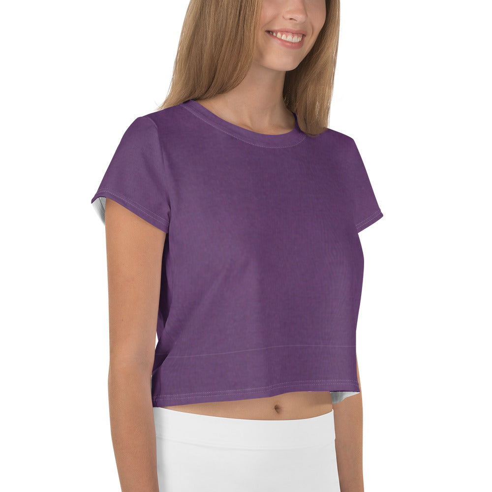Royal Purple Crop Tee