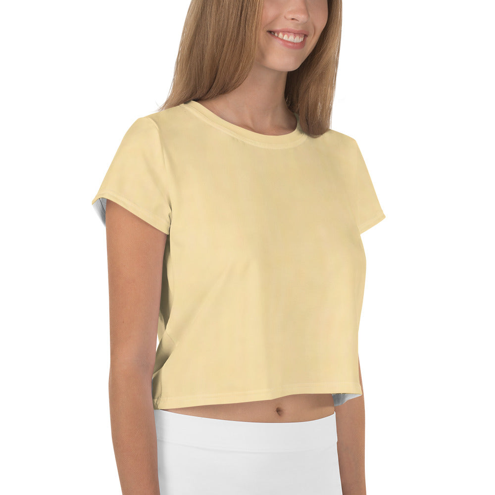 Solar Plexus Yellow Crop Tee