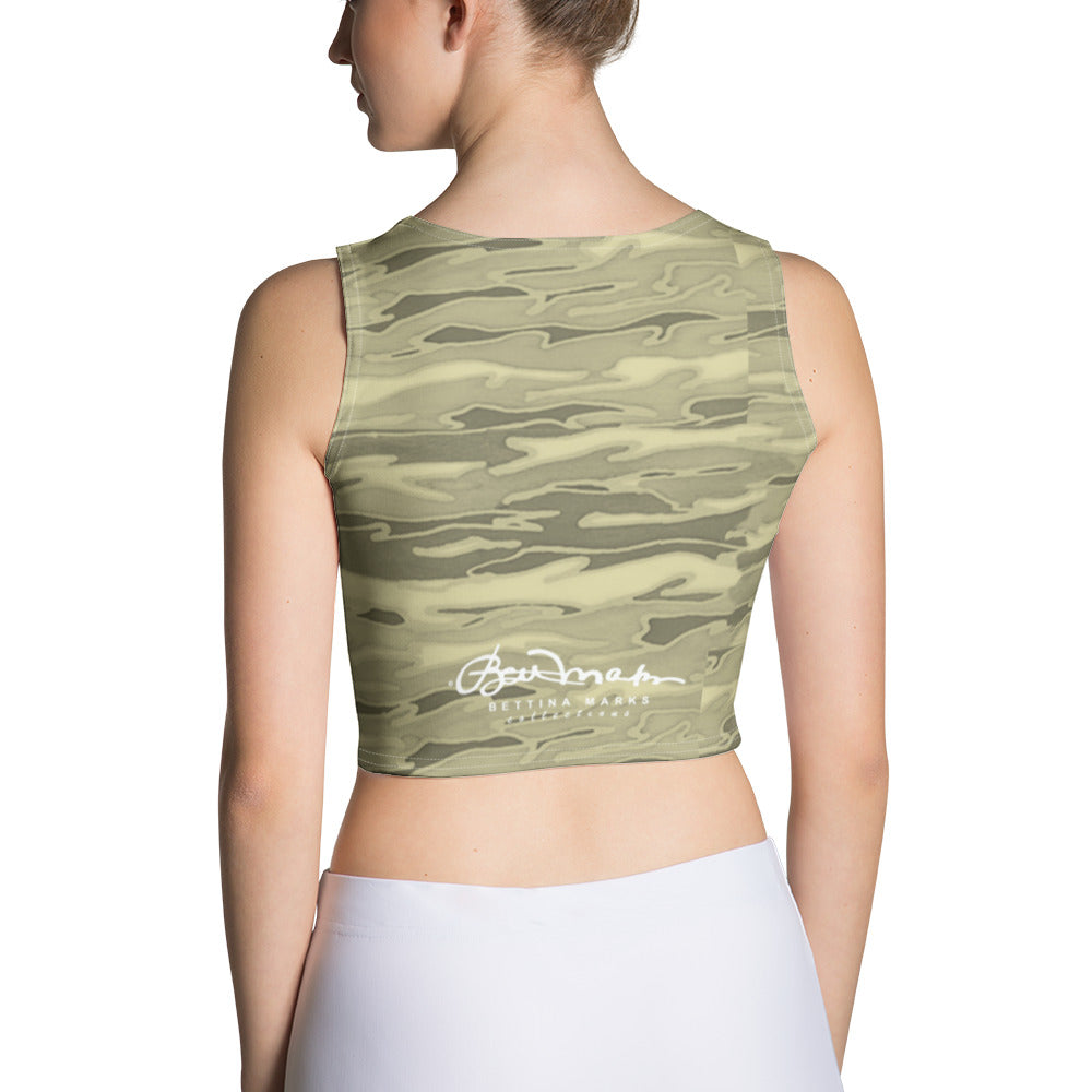 Khaki Lava Camouflage Crop Top