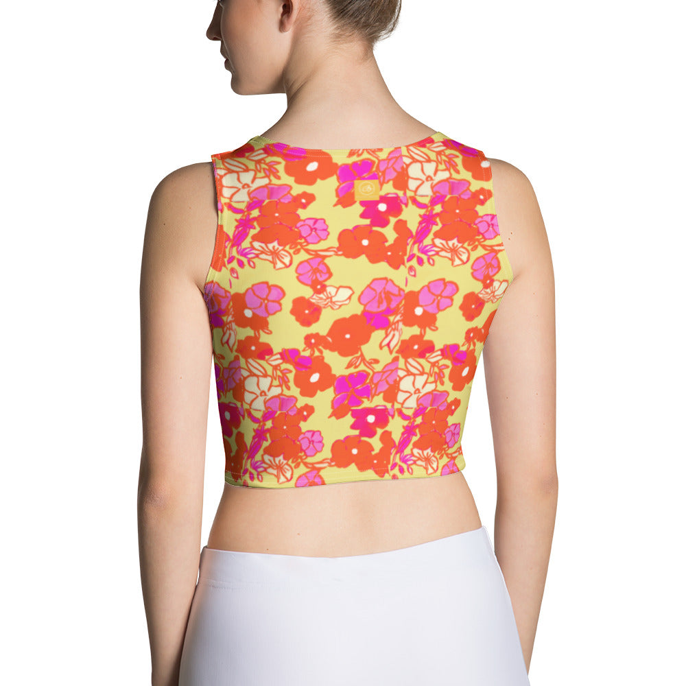 Ice Cream Floral Crop Top