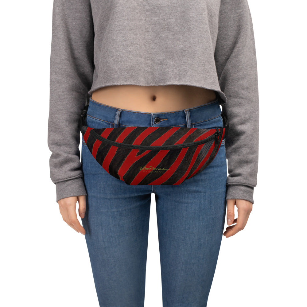 Red Zebra Fanny Pack