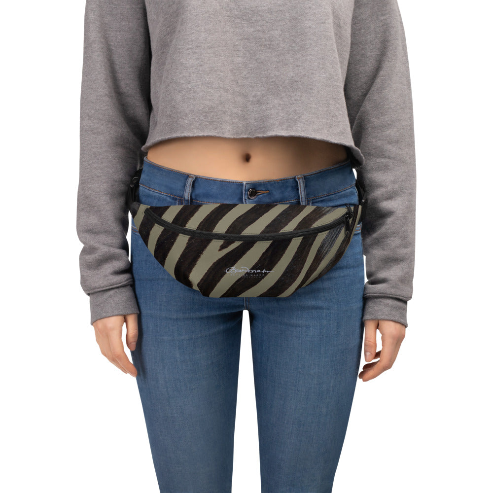 Khaki Zebra Fanny Pack