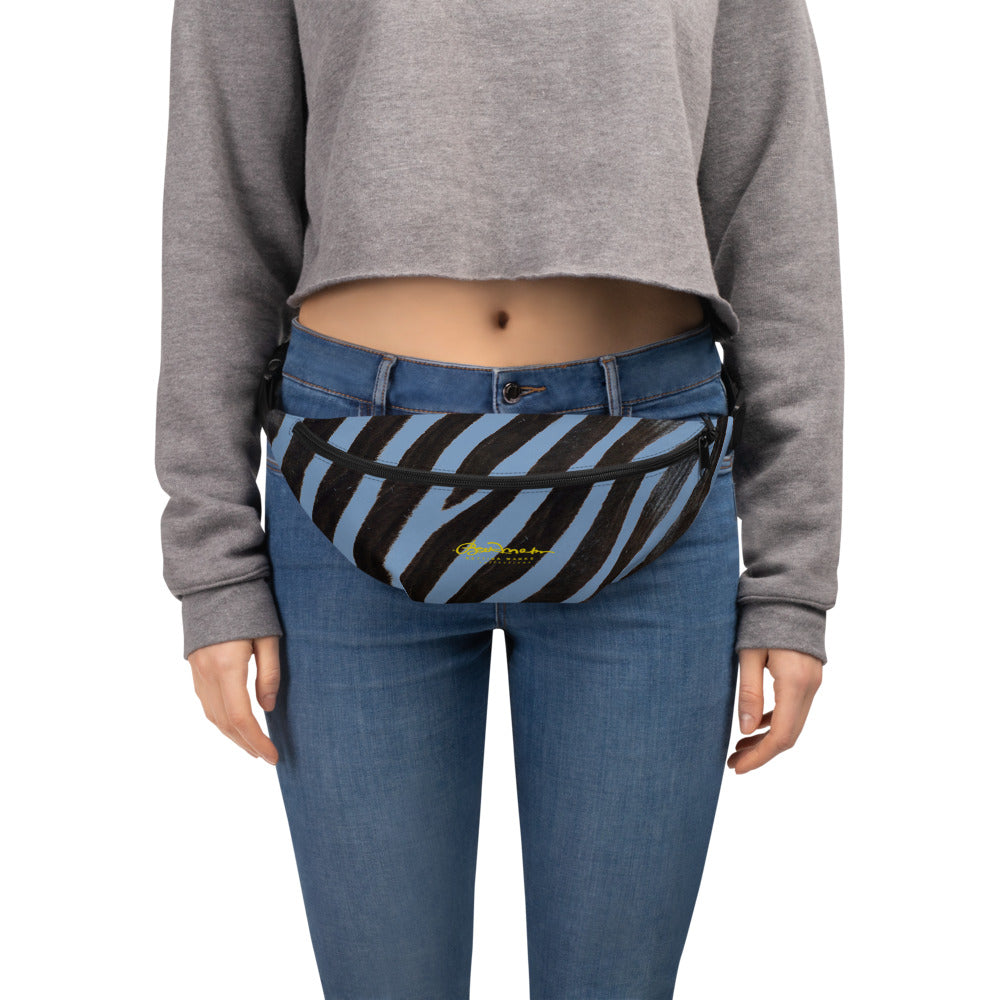 Blue Zebra Fanny Pack