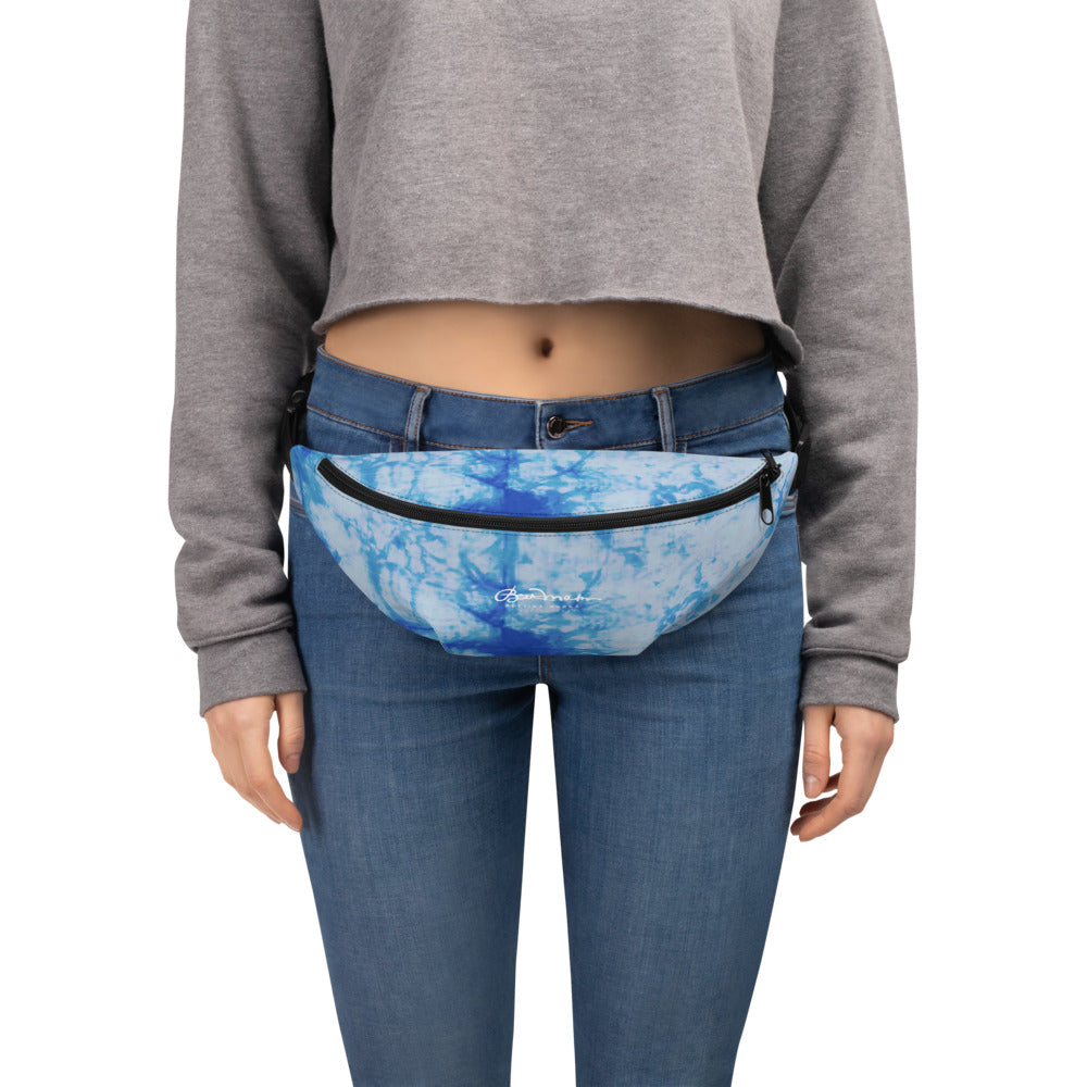 Blue Tie Dye Fanny Pack