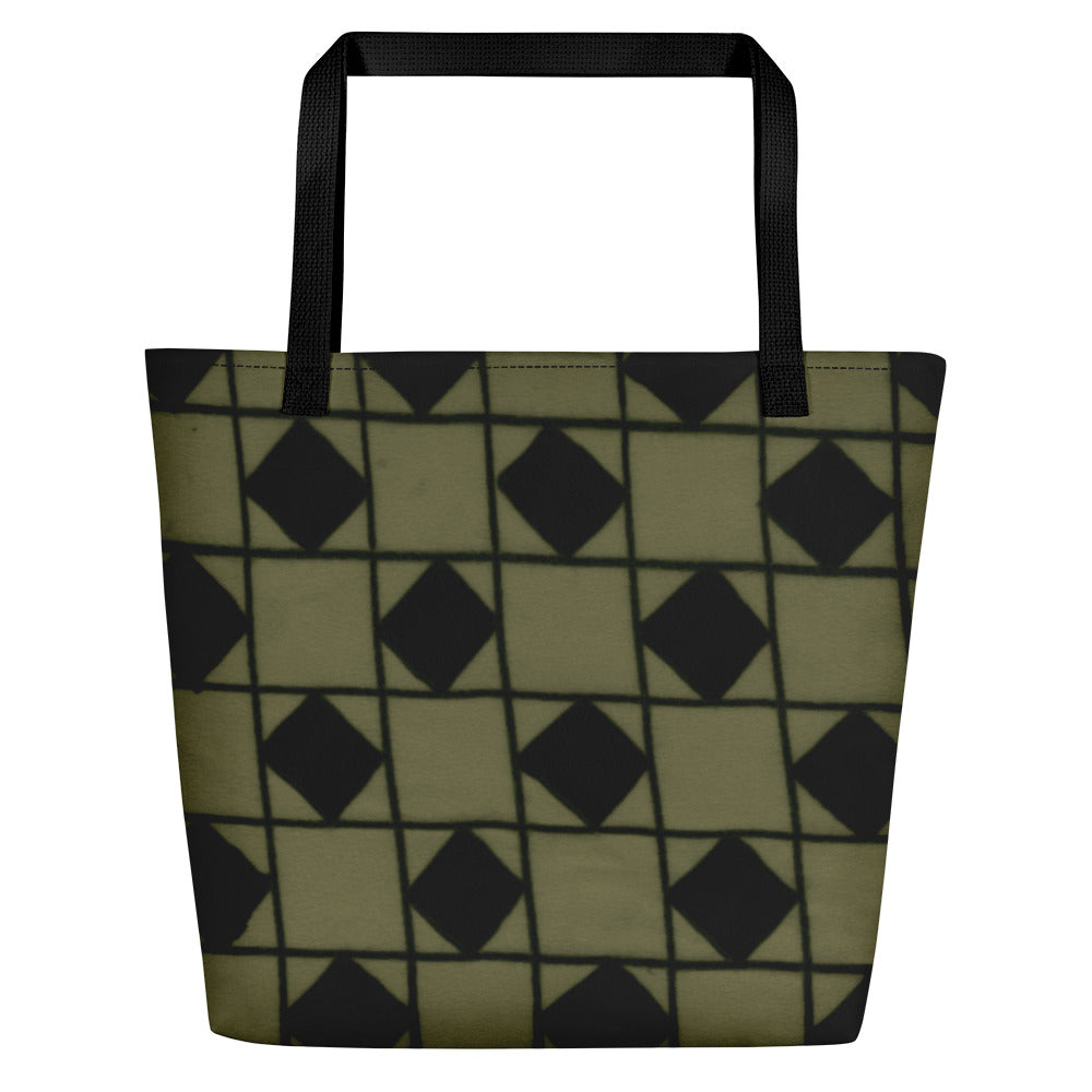 Khaki Optical Teachers Tote Bag