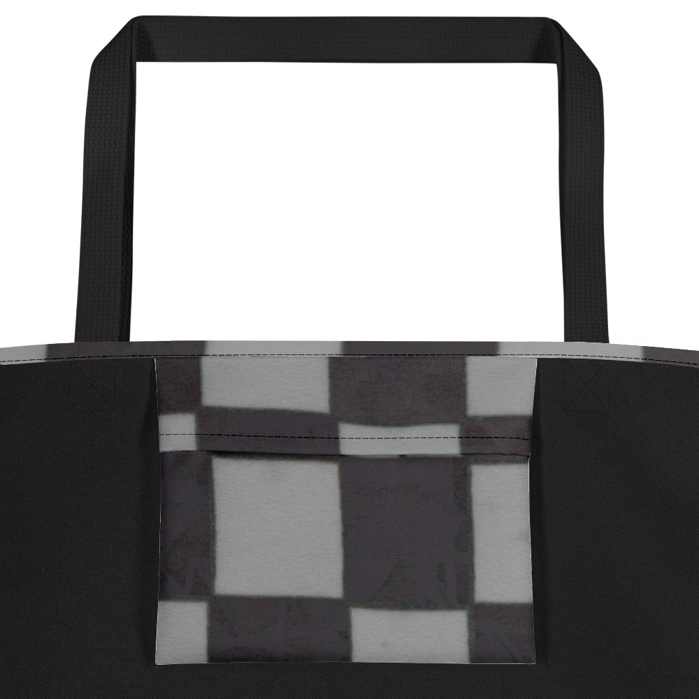 Grey Checkerboard Teachers Tote Bag