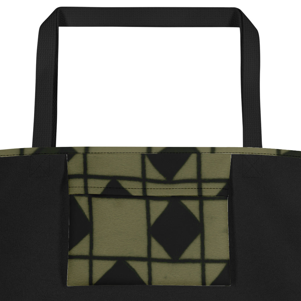 Khaki Optical Teachers Tote Bag