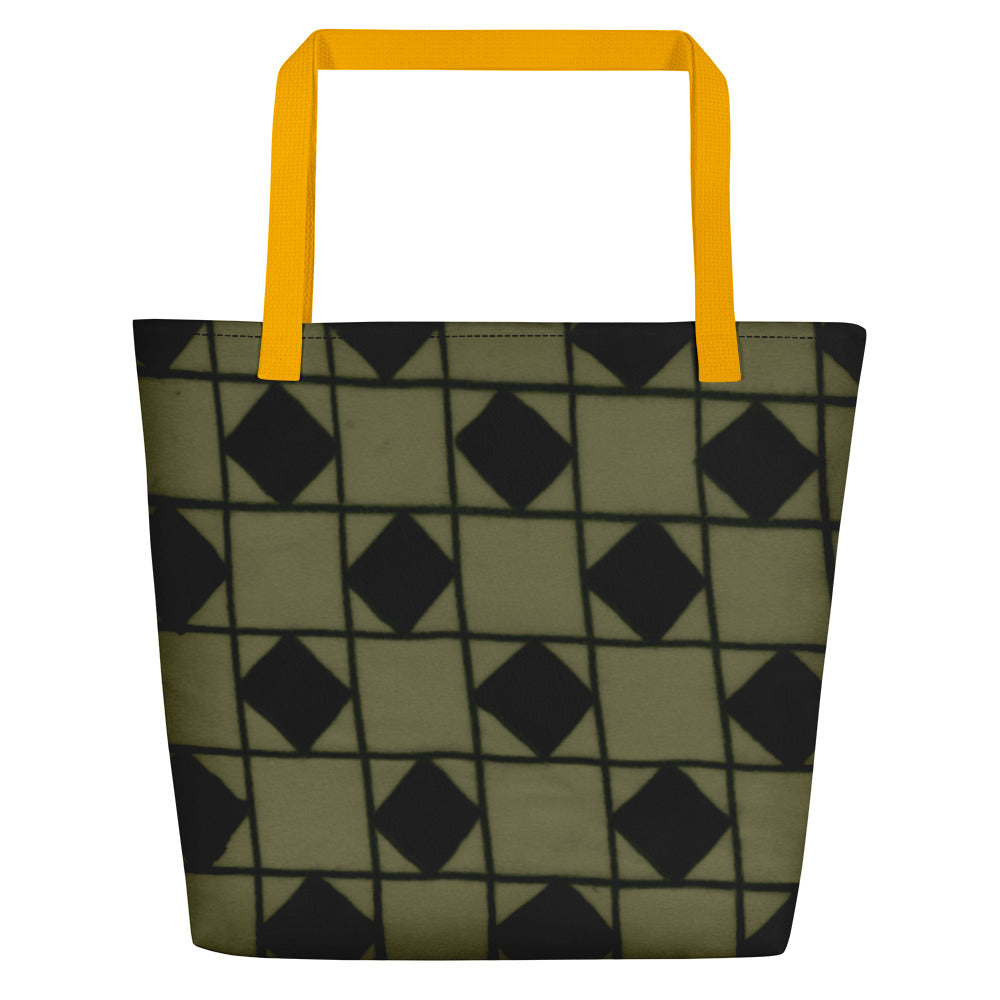 Khaki Optical Teachers Tote Bag