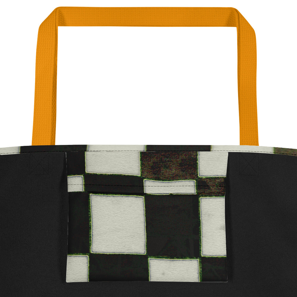 B&W Checkerboard Teachers Tote Bag