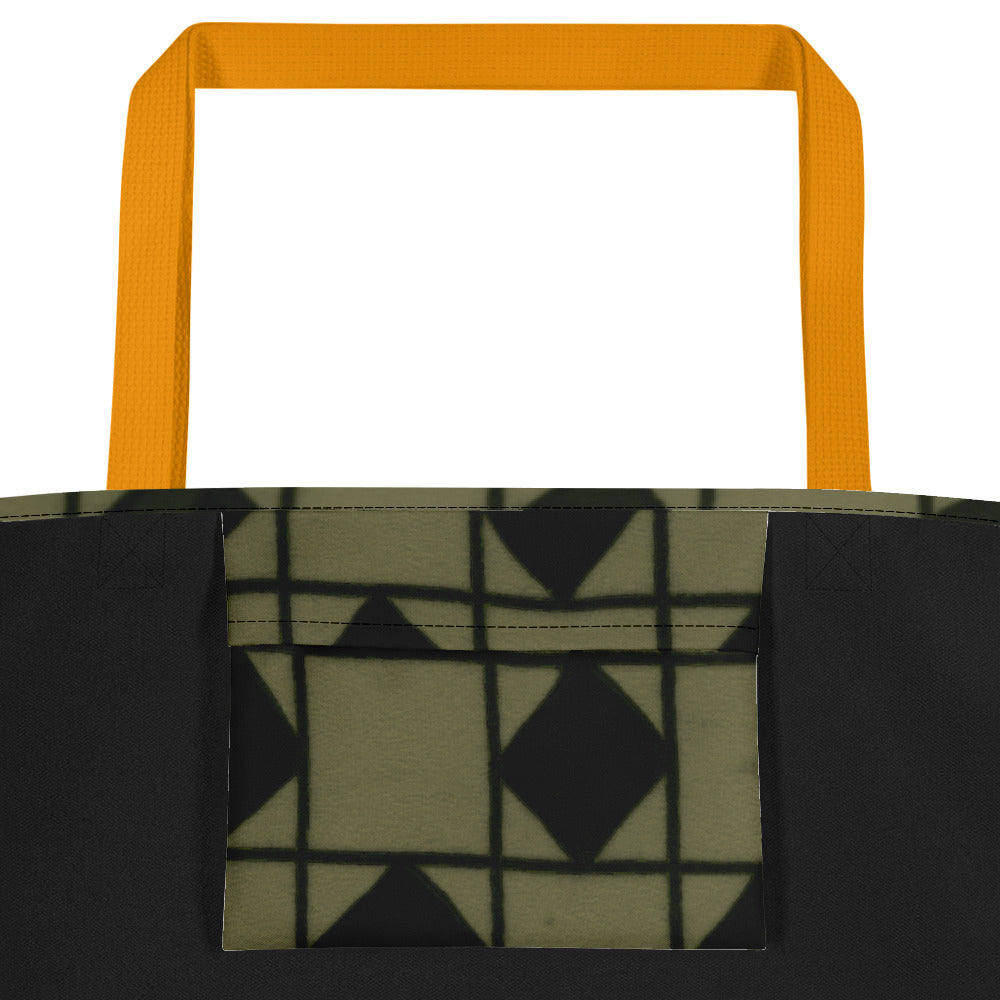 Khaki Optical Teachers Tote Bag