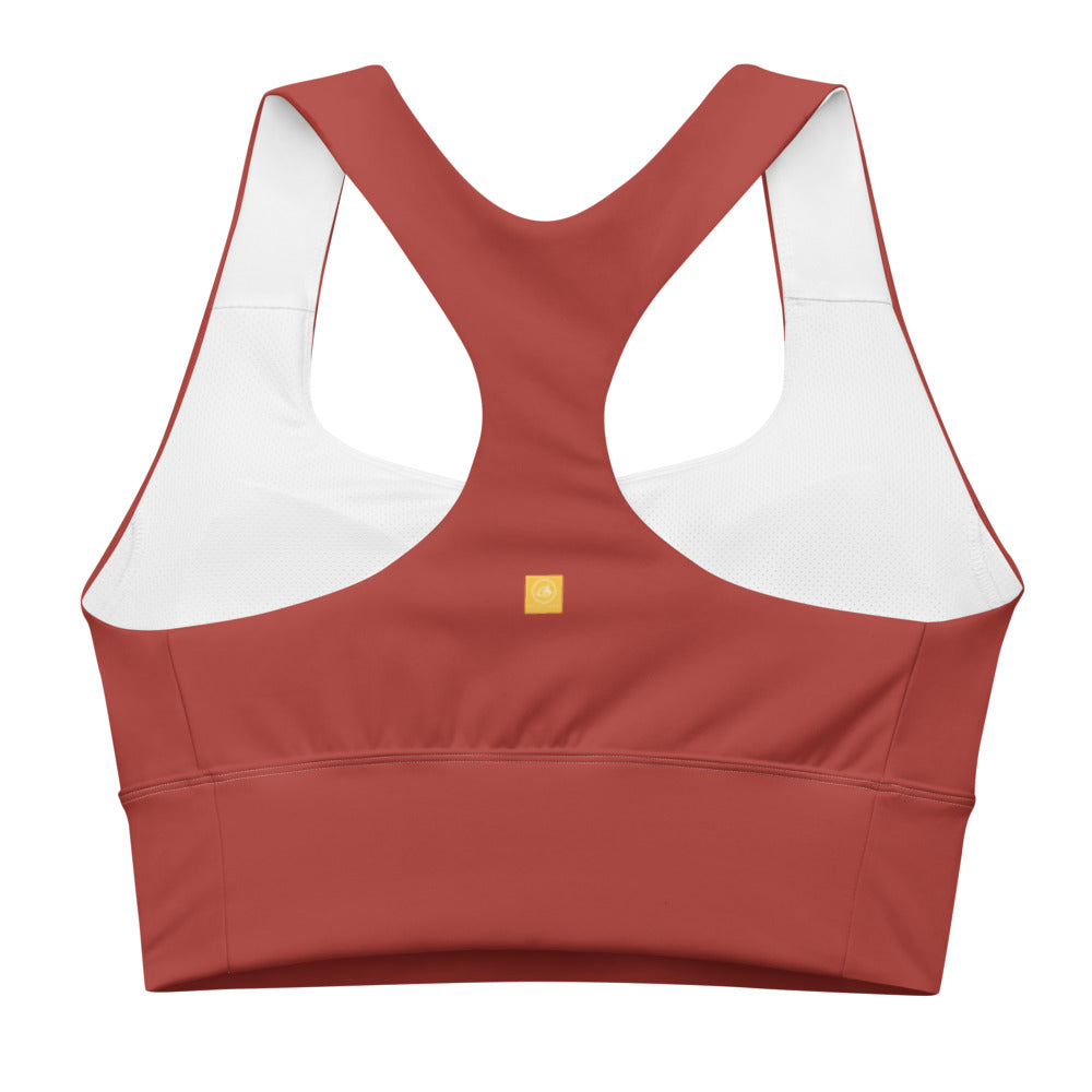 Rust Longline sports bra