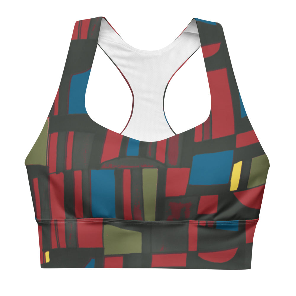 Spirited Geo Longline sports bra