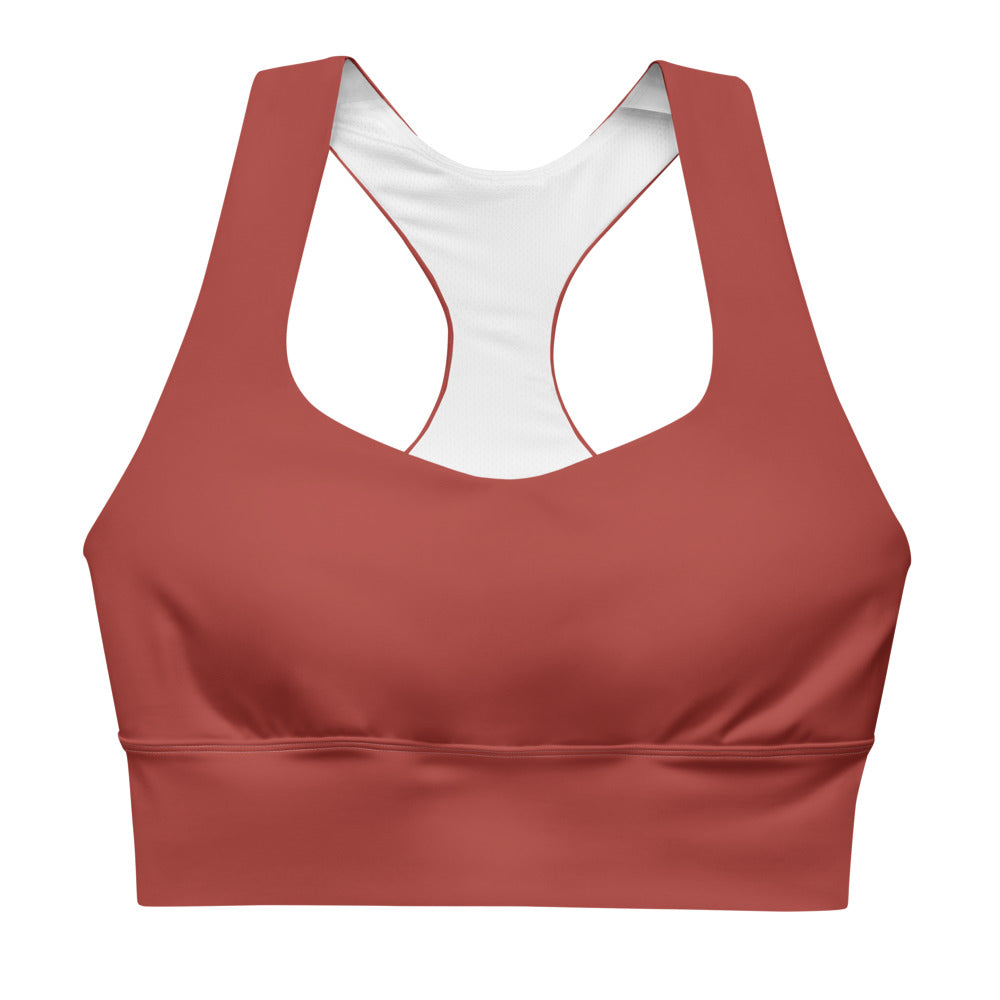 Rust Longline sports bra