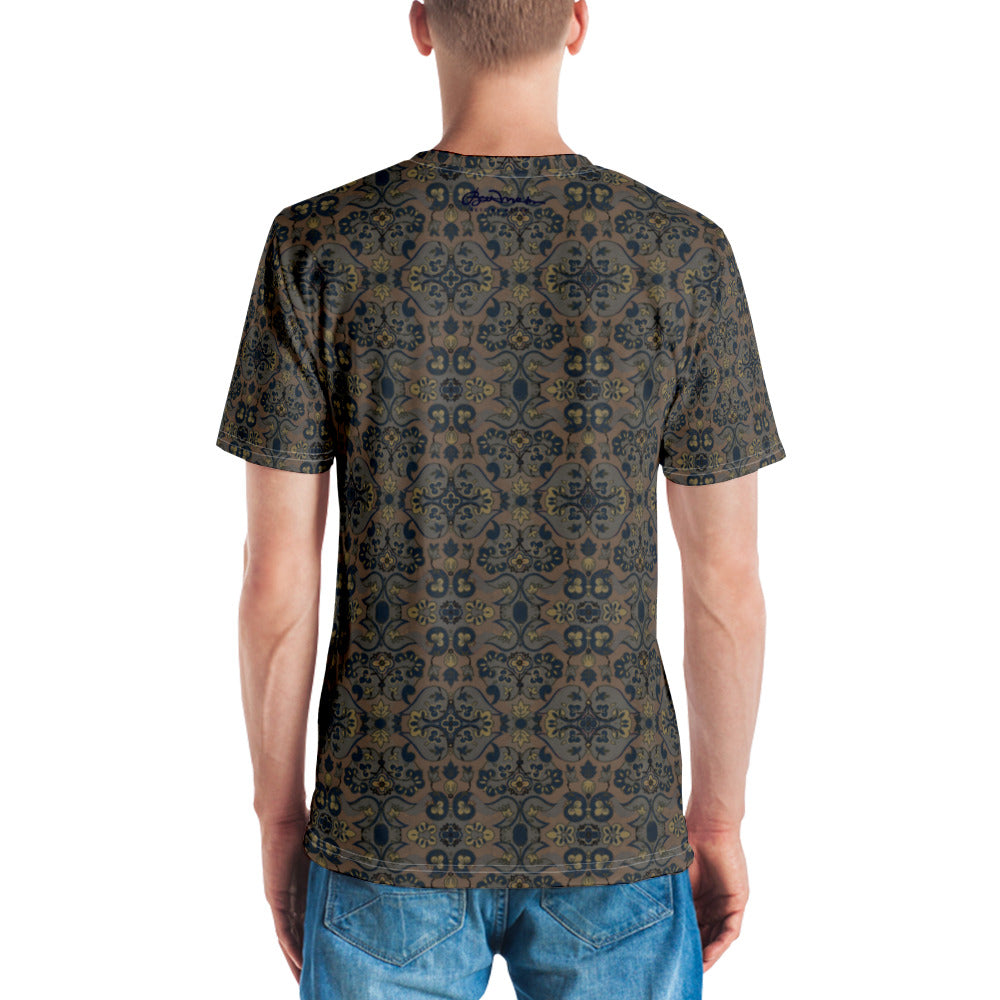 Not Quite Paisley On Light Brown Men's T-shirt