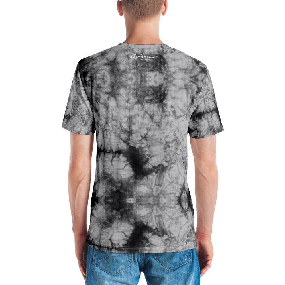 Grey Tie Dye Men's T-shirt