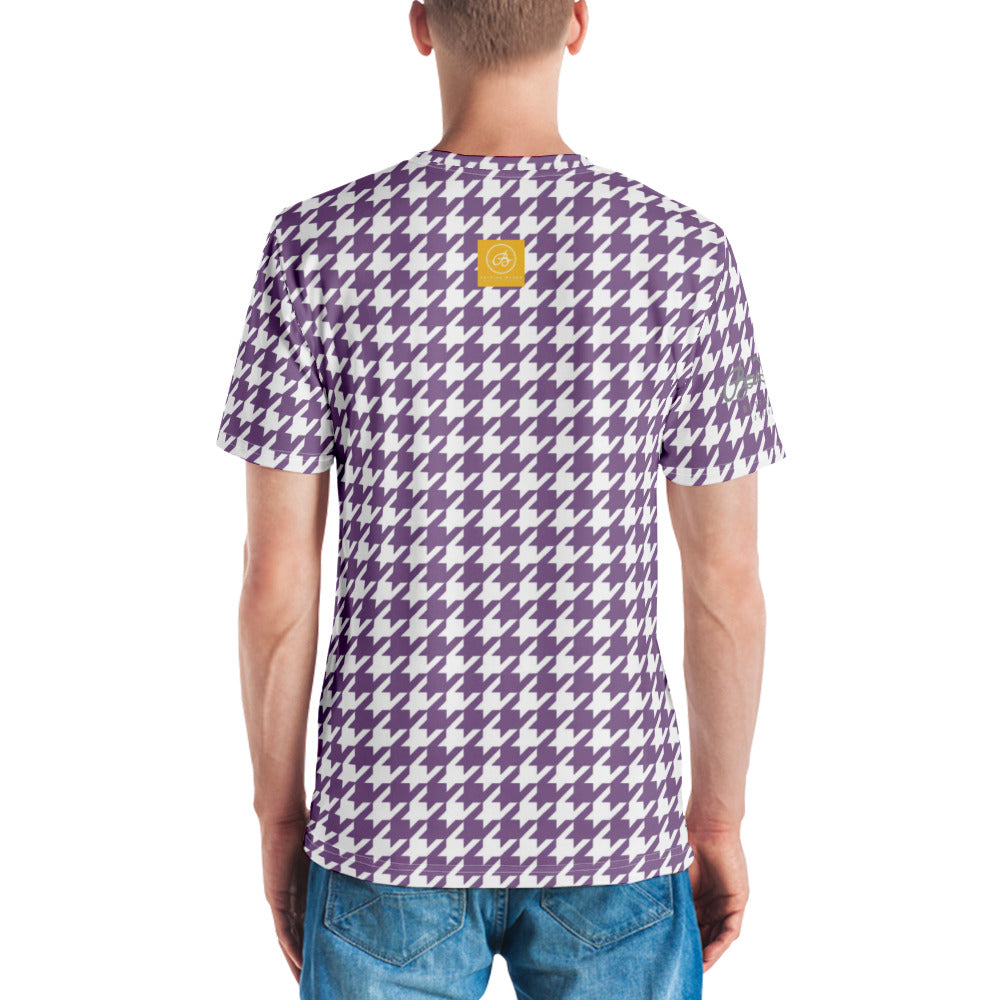 Lilac Houndstooth Men's t-shirt