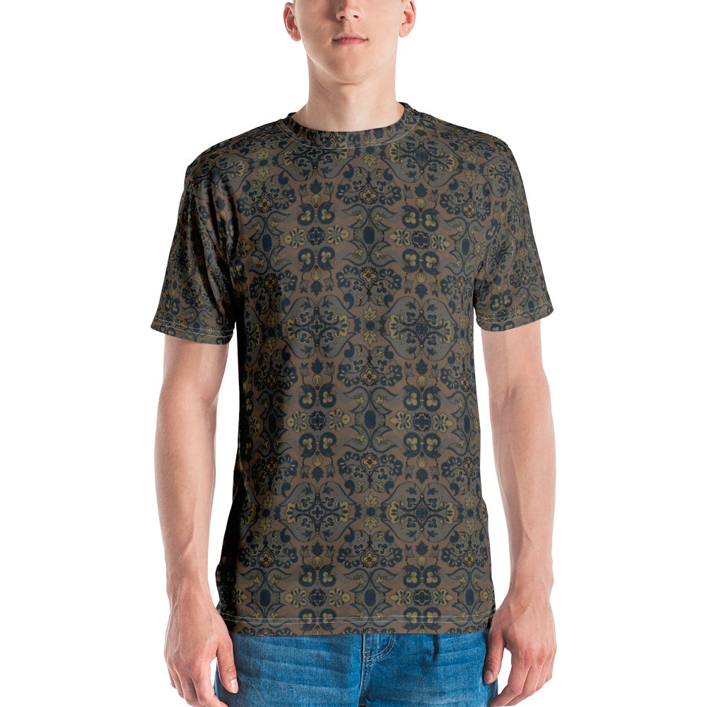 Not Quite Paisley On Light Brown Men's T-shirt