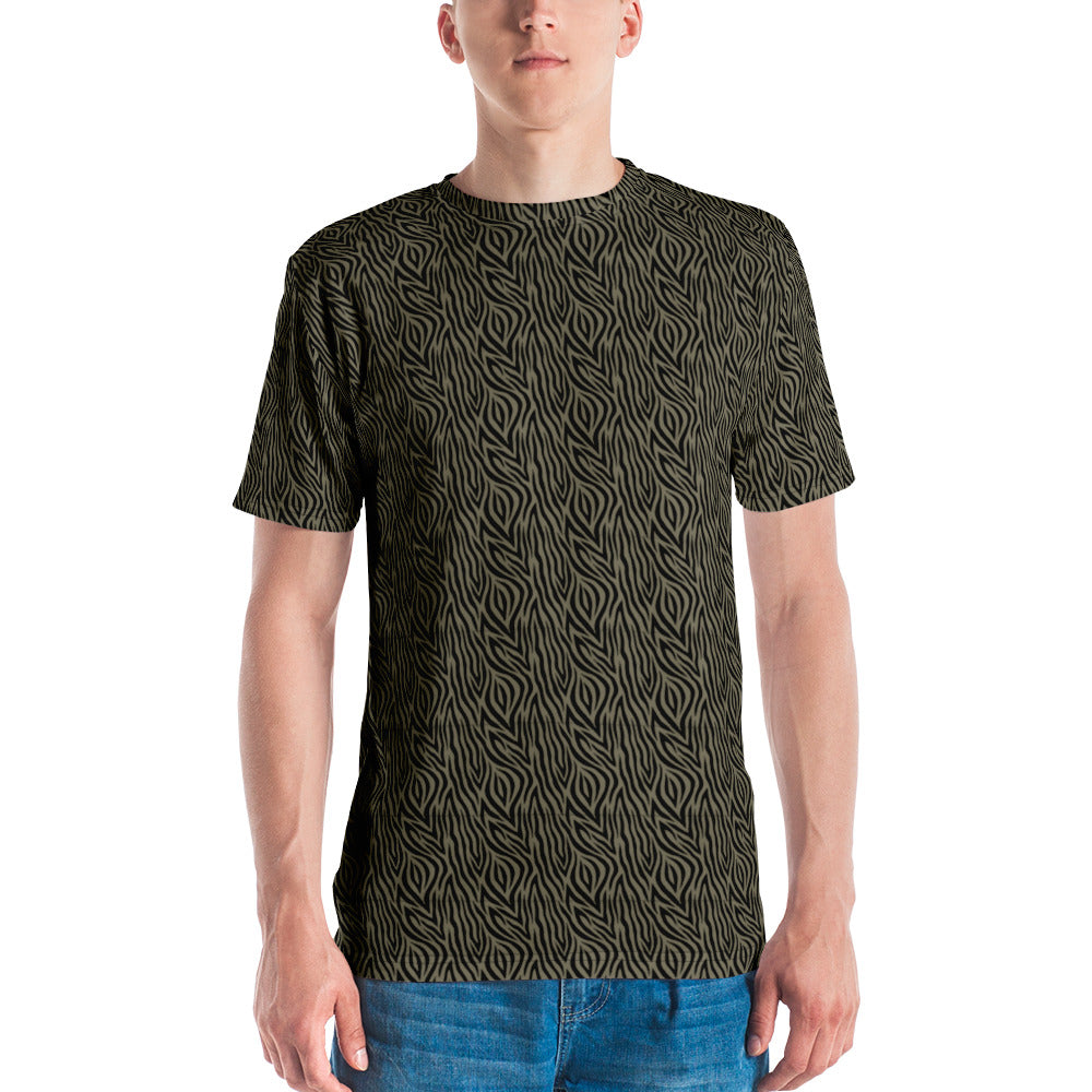 Khaki Zebra Men's T-shirt