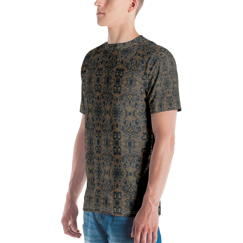 Not Quite Paisley On Light Brown Men's T-shirt