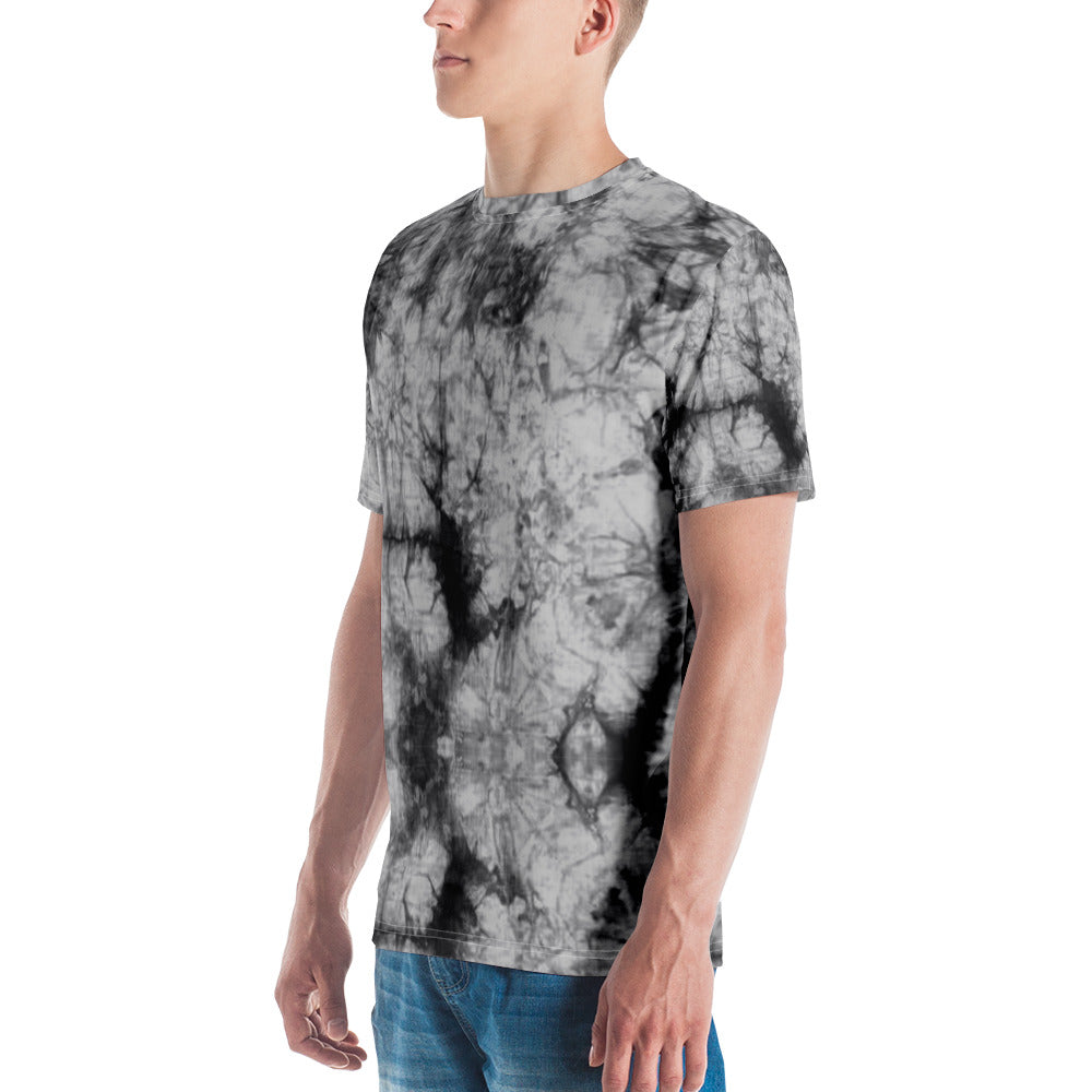 Grey Tie Dye Men's T-shirt