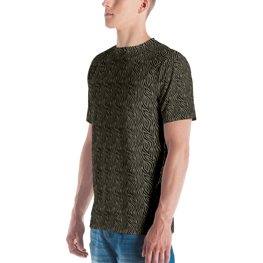 Khaki Zebra Men's T-shirt