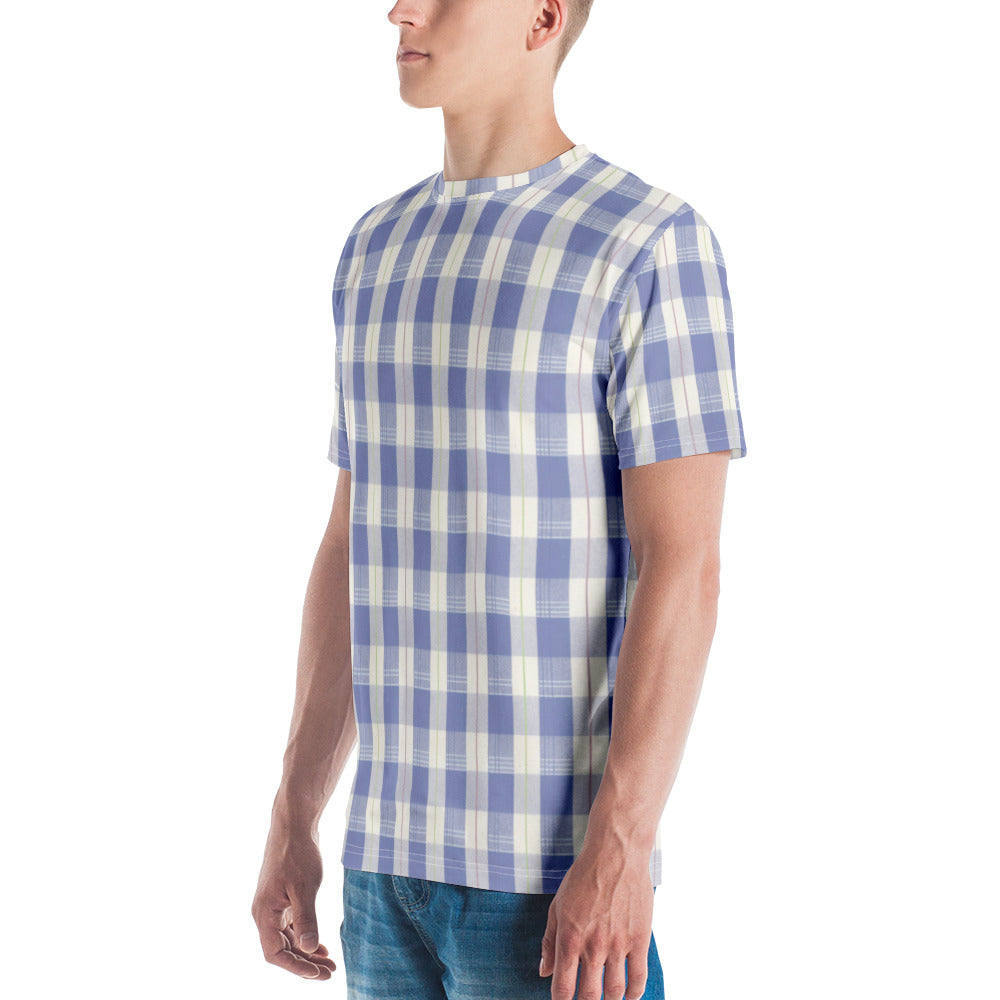 Navy Plaid Men's t-shirt