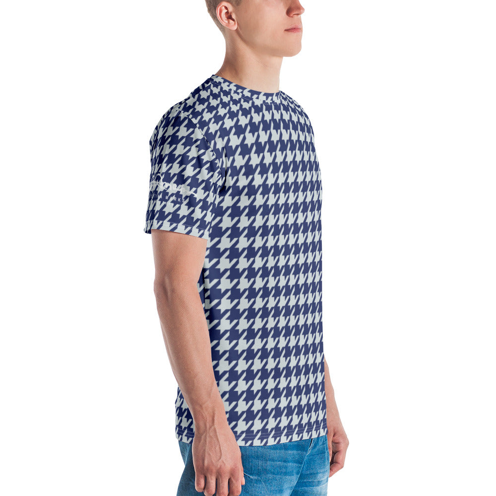 Navy Blue Houndstooth Men's t-shirt