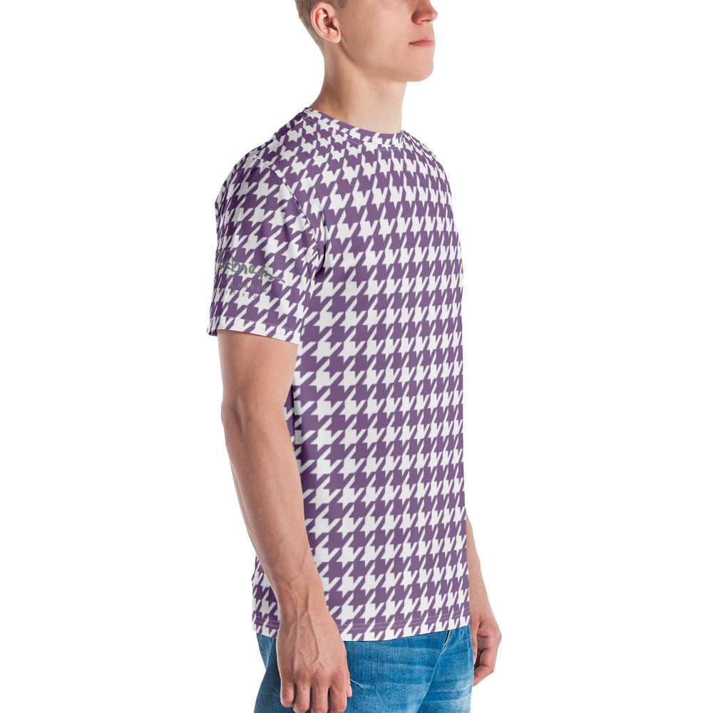 Lilac Houndstooth Men's t-shirt