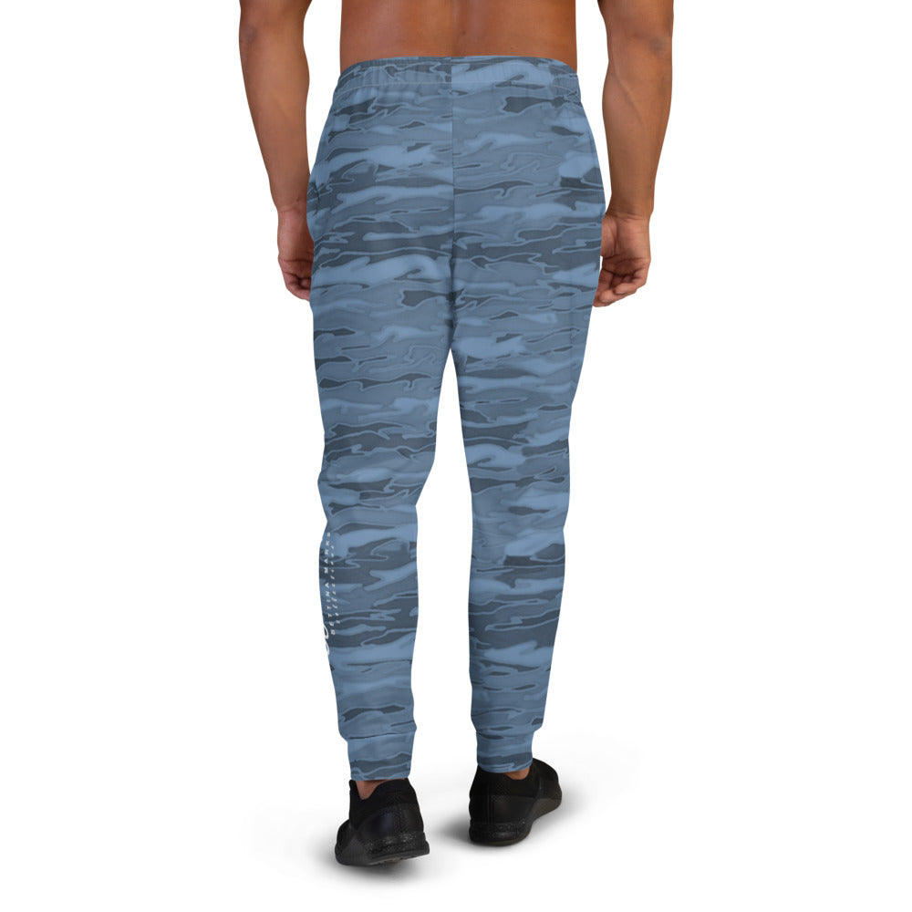 Steel Blue Camouflage Lava Men's Recycled Joggers