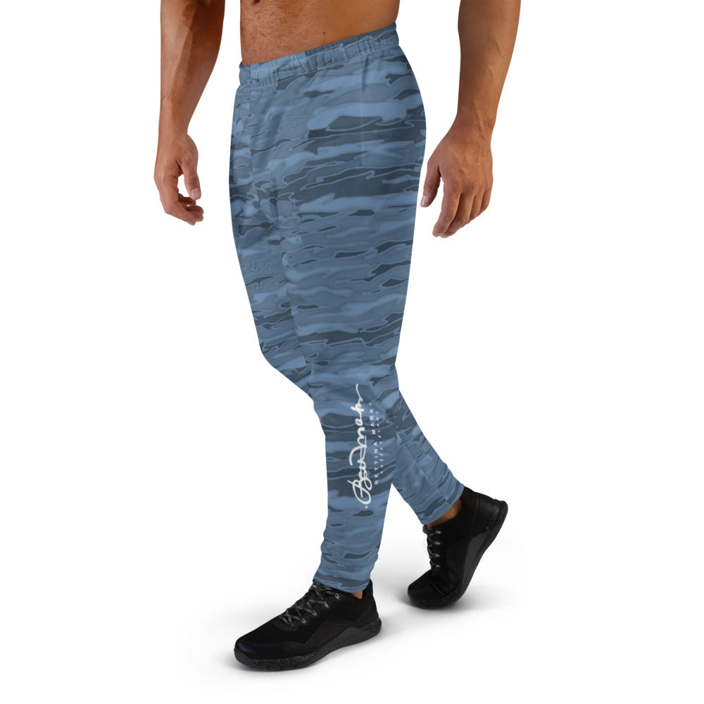 Steel Blue Camouflage Lava Men's Recycled Joggers