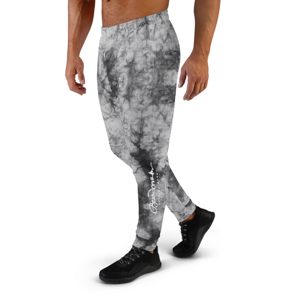 Grey Tie Dye Men's Recycled Joggers