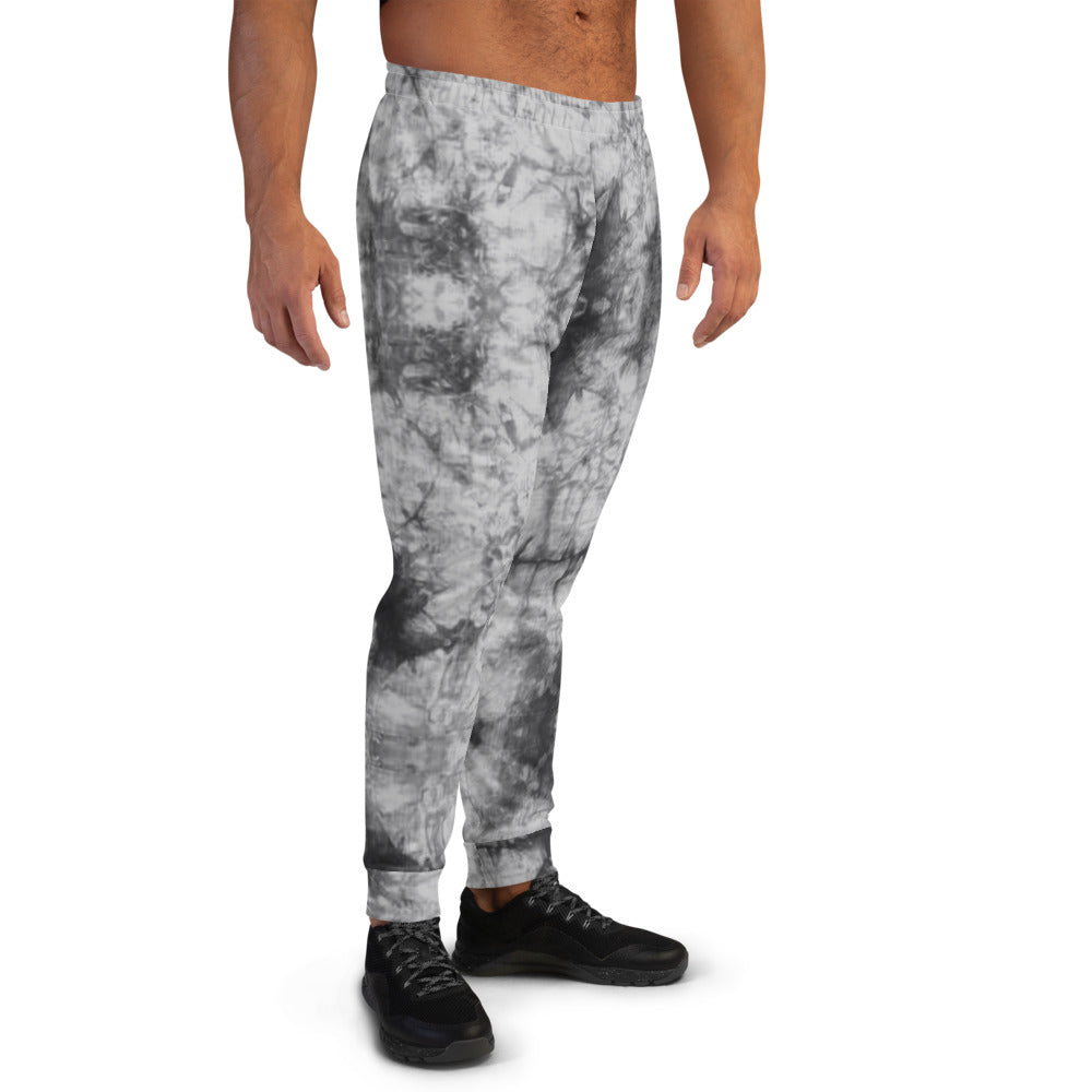 Grey Tie Dye Men's Recycled Joggers