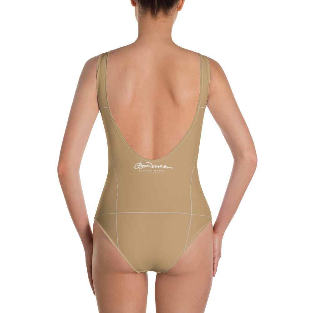 One-Piece Camel Swimsuit