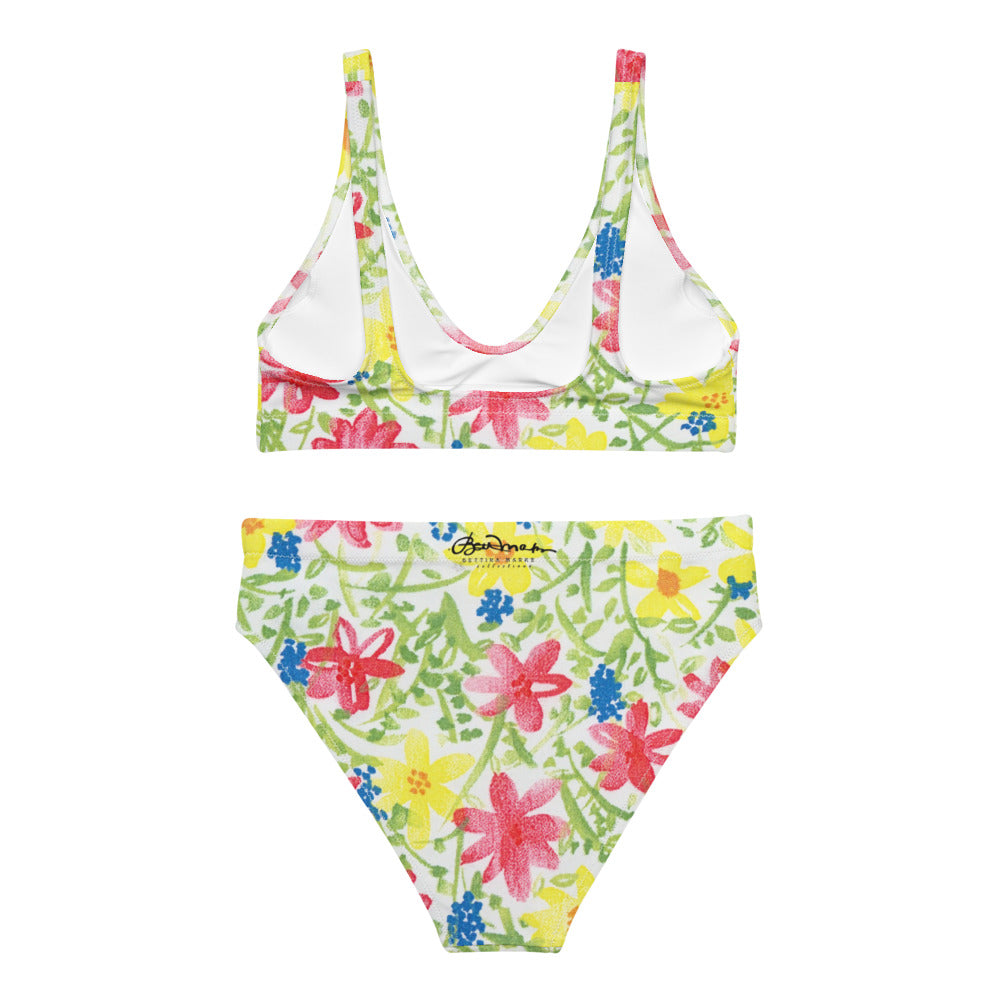 WildFlower Recycled high-waisted bikini bathing suit