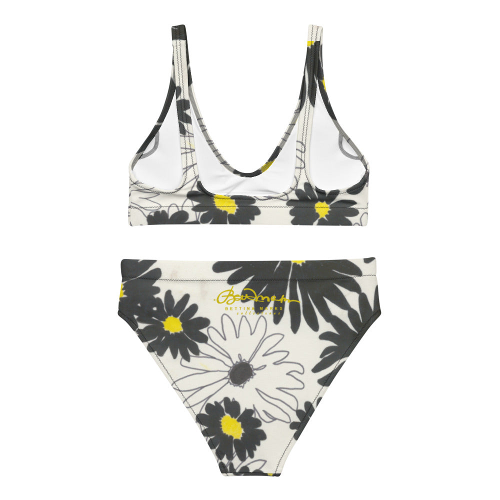 Daisy Recycled hi-waisted bikini bathing suit