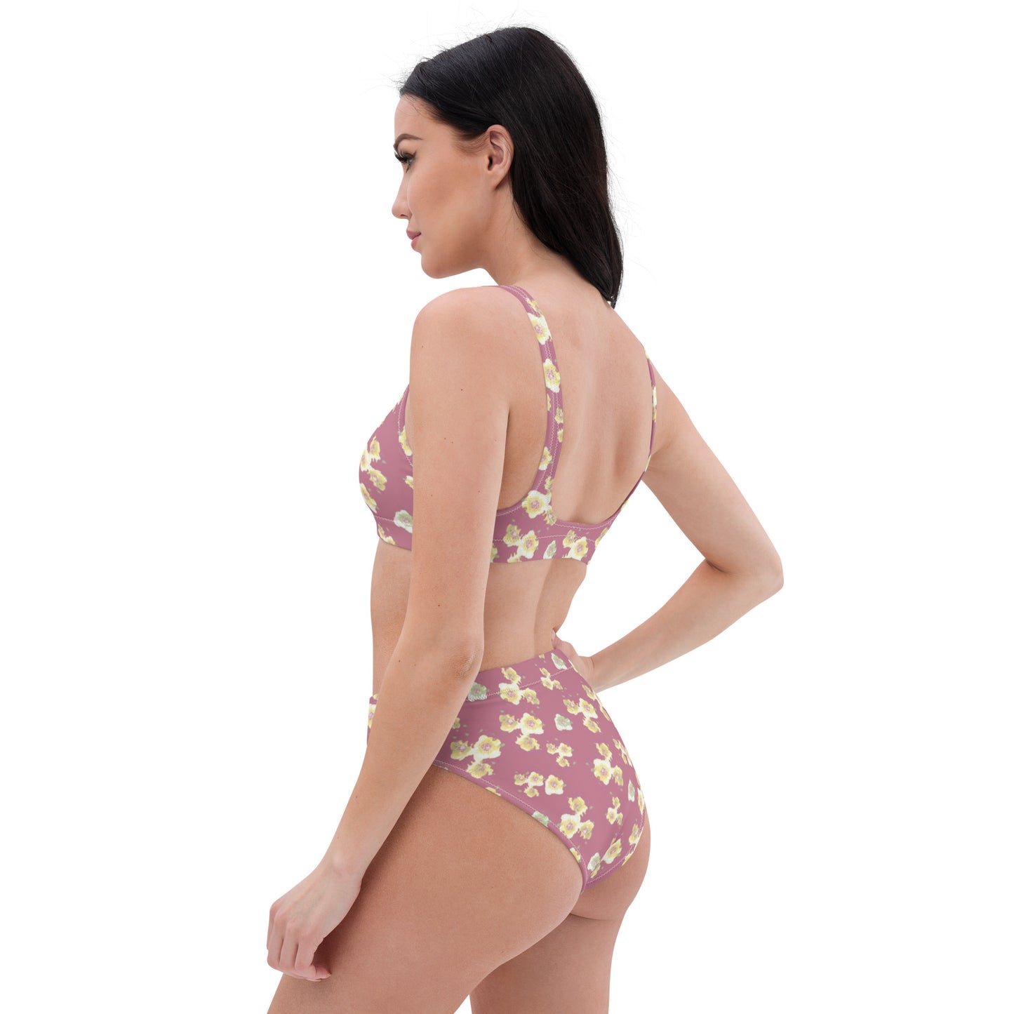 Starburst Floral Recycled high-waisted bikini